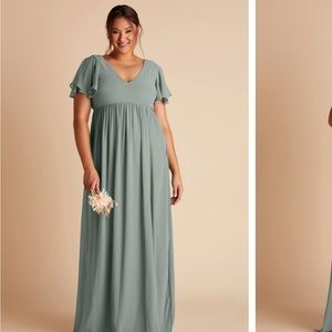 NWT Birdy grey HANNAH EMPIRE DRESS CURVE 1X